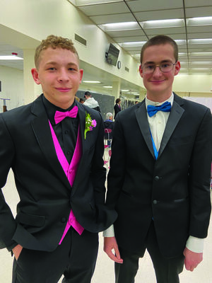 Young men looking sharp were Christopher Gaus and Thomas Fountain.