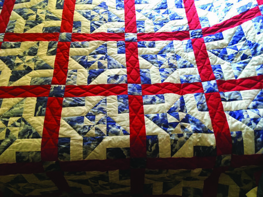 This quilt will be raffled at the Lewistown Community Christmas Dinner