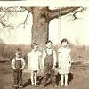 The first four children of Clarence and Leoma Chipman: from left to right: Hobart, Hazel, Vearl and Elvesa. Taken around 1937 on their home-place three miles northwest of Maywood and three miles east of Durham on the present day Vearl Chipman place.